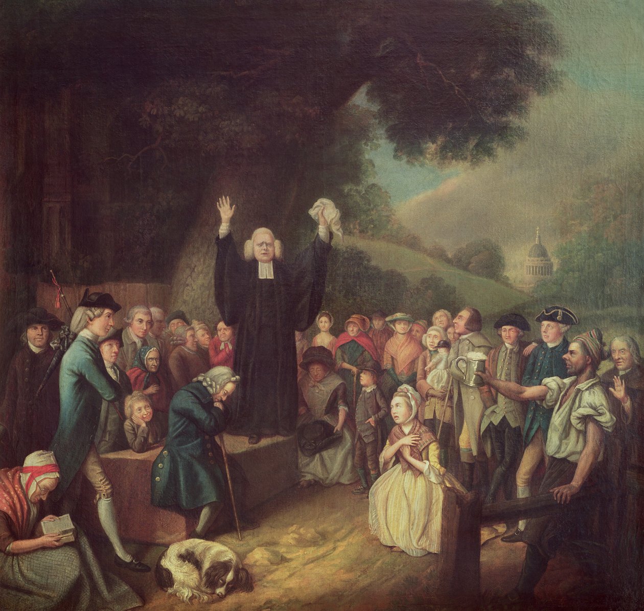 George Whitefield pregando de John Collet