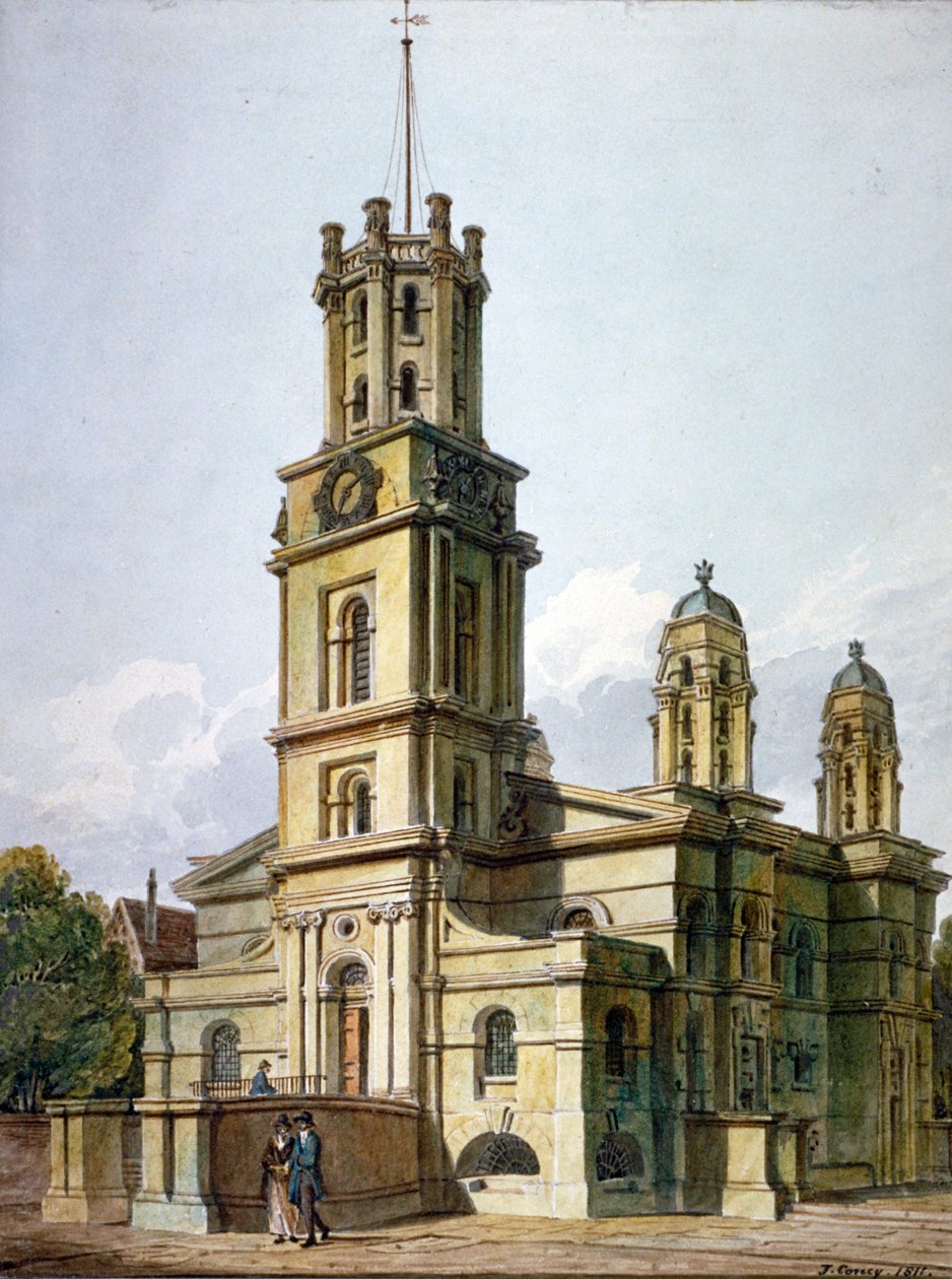 Igreja de São Jorge no Leste, Stepney, Londres, 1811 de John Coney