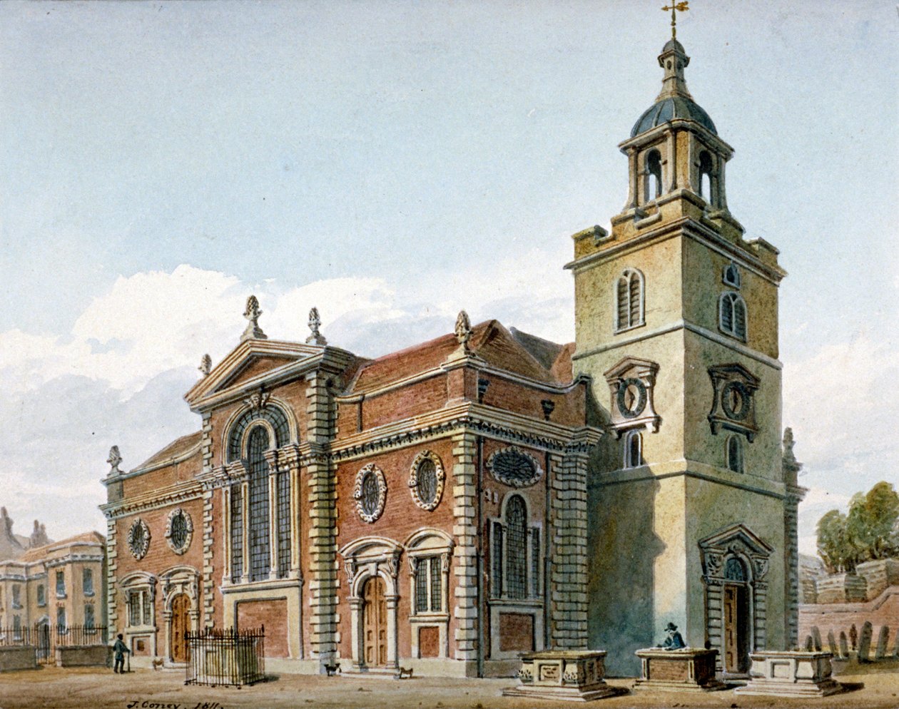Igreja de St Mary, Whitechapel, Londres, 1811 de John Coney