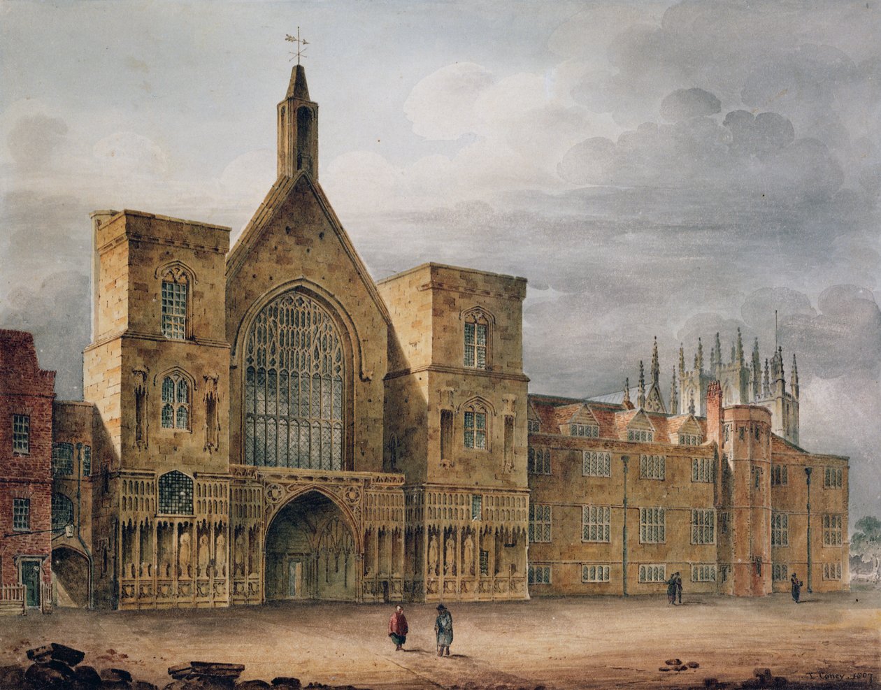 Entrada para o Westminster Hall, 1807 de John Coney
