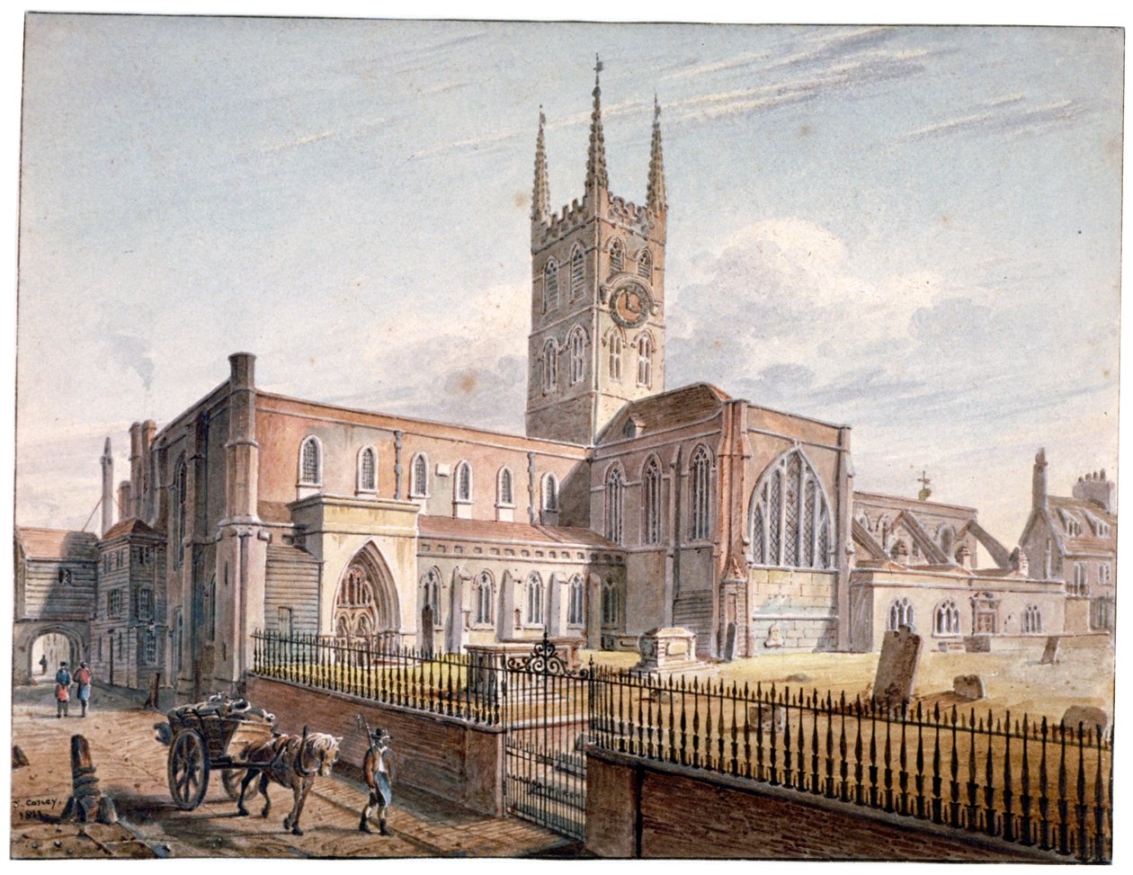 Igreja de São Salvador, Southwark, Londres, 1811 de John Coney