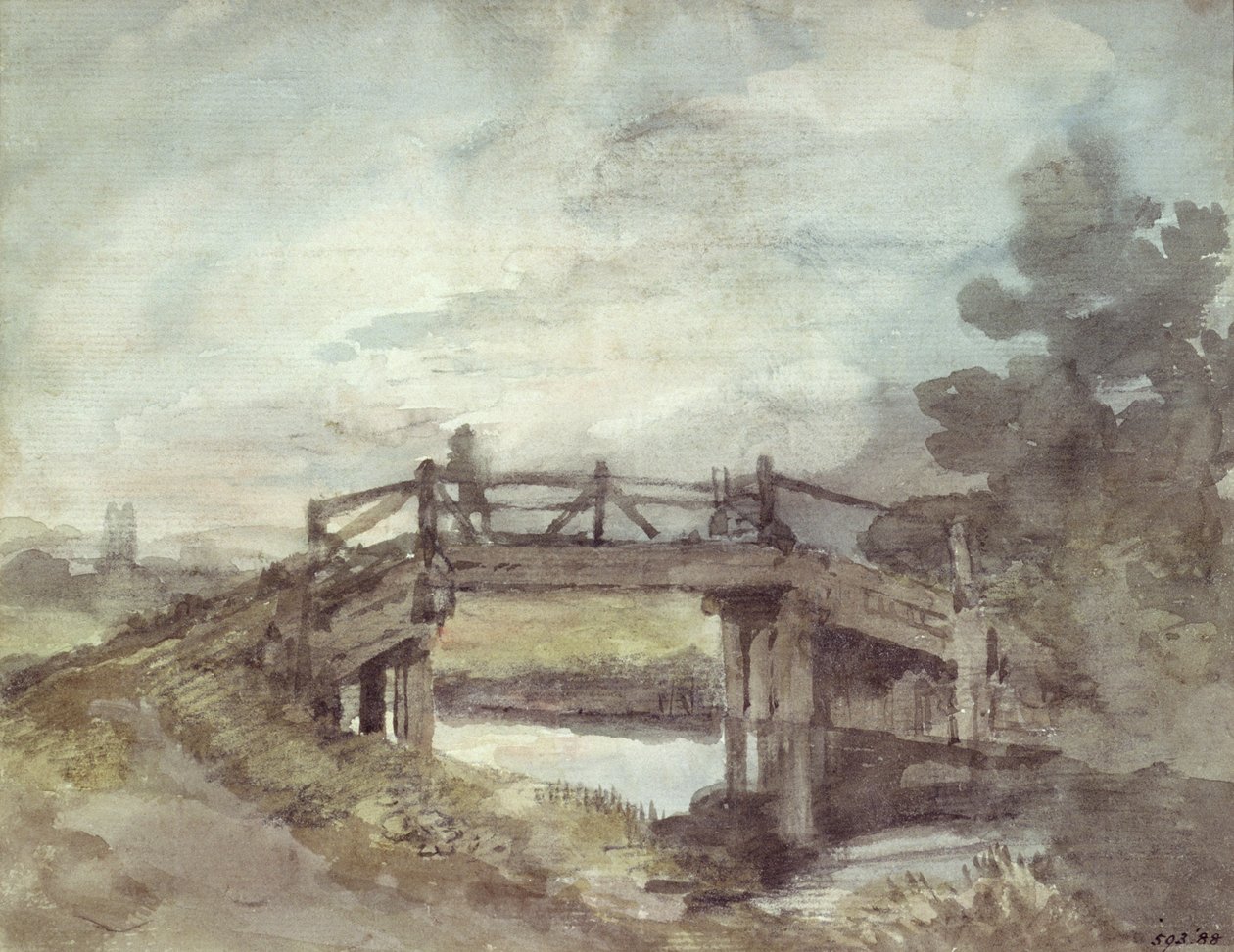 Uma ponte sobre o stour de John Constable