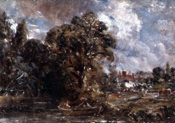 Uma Fazenda perto da beira da água de John Constable