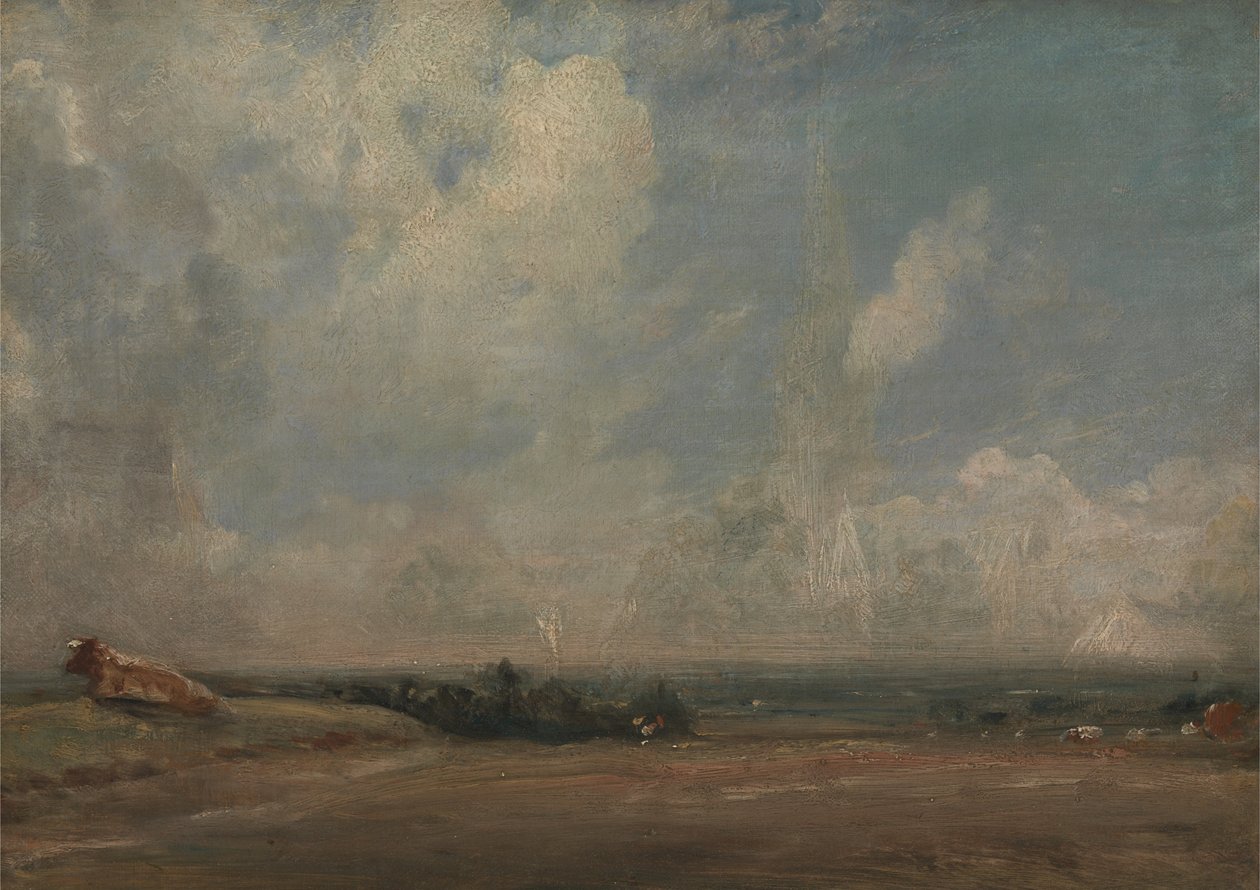 Uma vista de Hampstead Heath () de John Constable