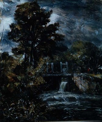 Uma eclusa, talvez na Stour de John Constable