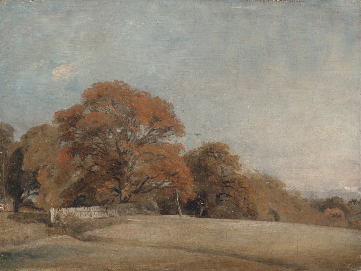 Uma paisagem outonal em East Bergholt de John Constable
