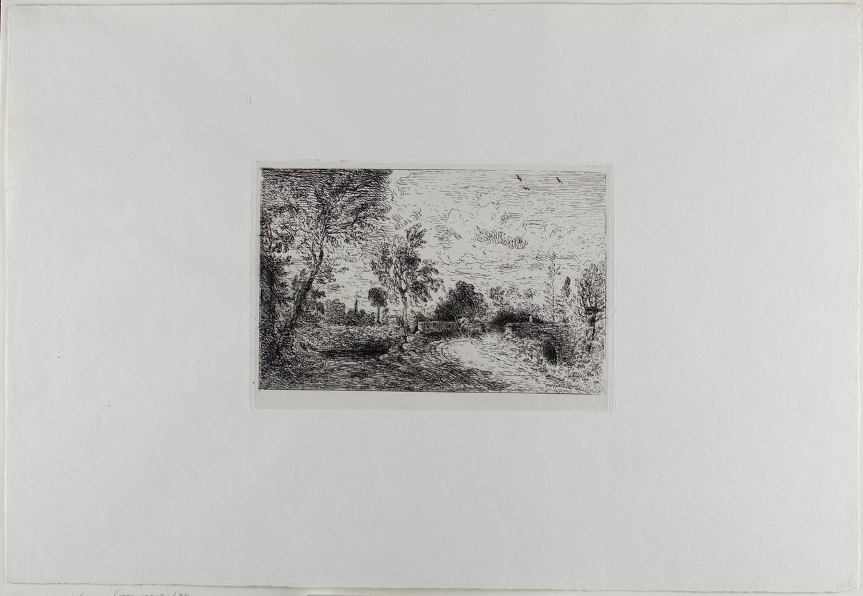 Uma ponte velha em Salisbury de John Constable