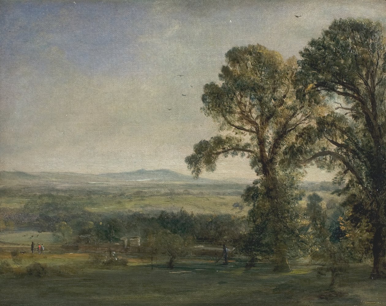 Bardon Hill, Coleorton Hall, ca. 1823. de John Constable