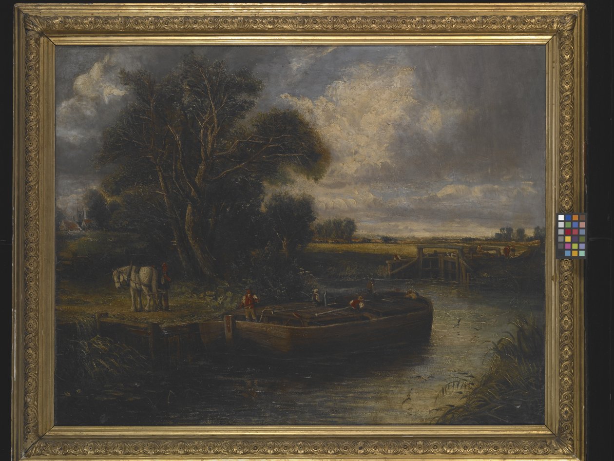 Barcaça Sobre o Canal (óleo sobre tela) de John Constable