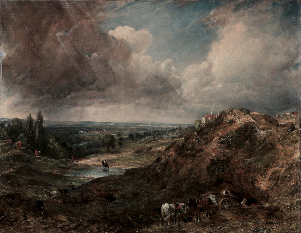 Lagoa do monte do ramo, Hampstead, 1828. de John Constable