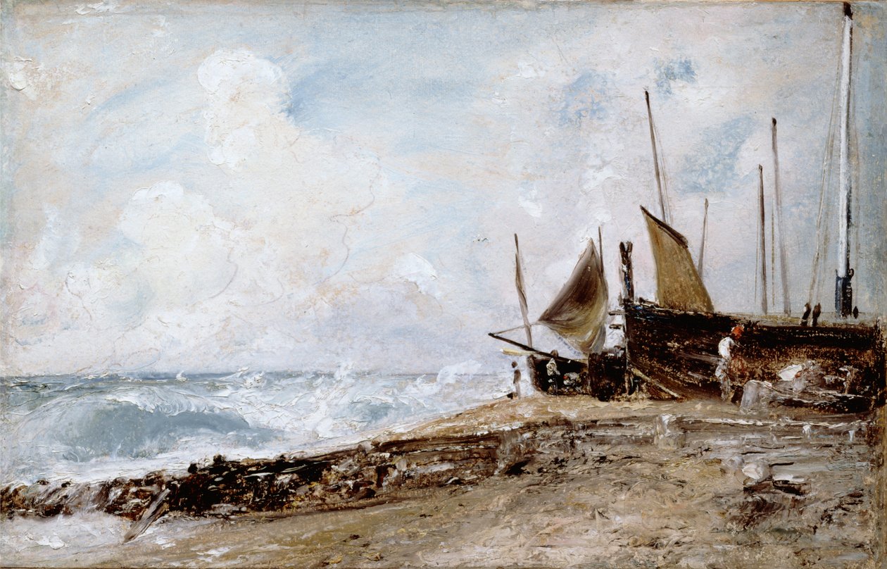 Praia de Brighton, 1824 de John Constable