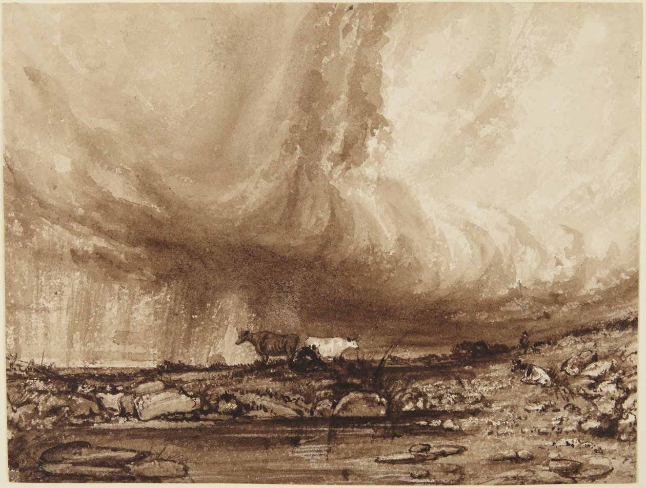 Gado numa trovoada de John Constable