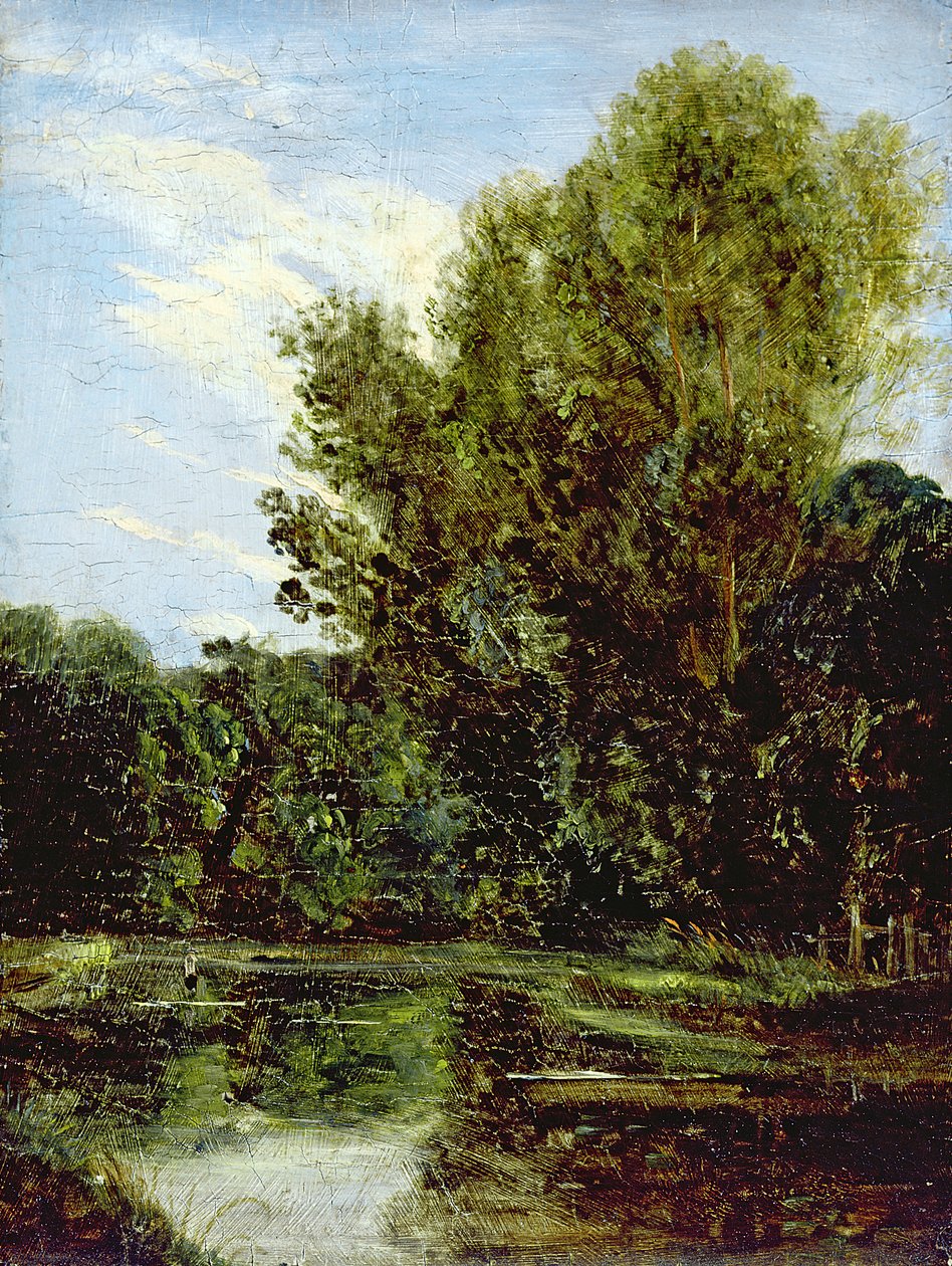 Canto de Hampstead Ponds (óleo a bordo) de John Constable