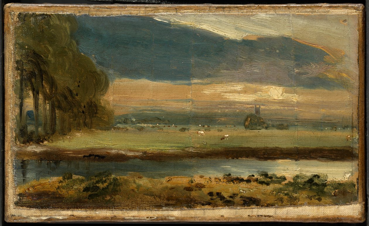 Igreja de Dedham vista de Flatford de John Constable