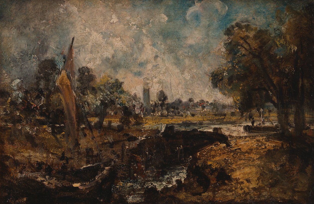 Dedham Lock, 1819 a 1820. de John Constable