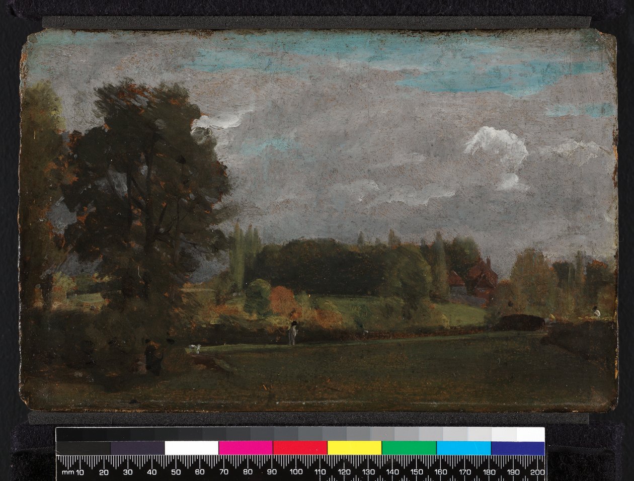 Bergholt do leste, 1808 (óleo no painço) de John Constable