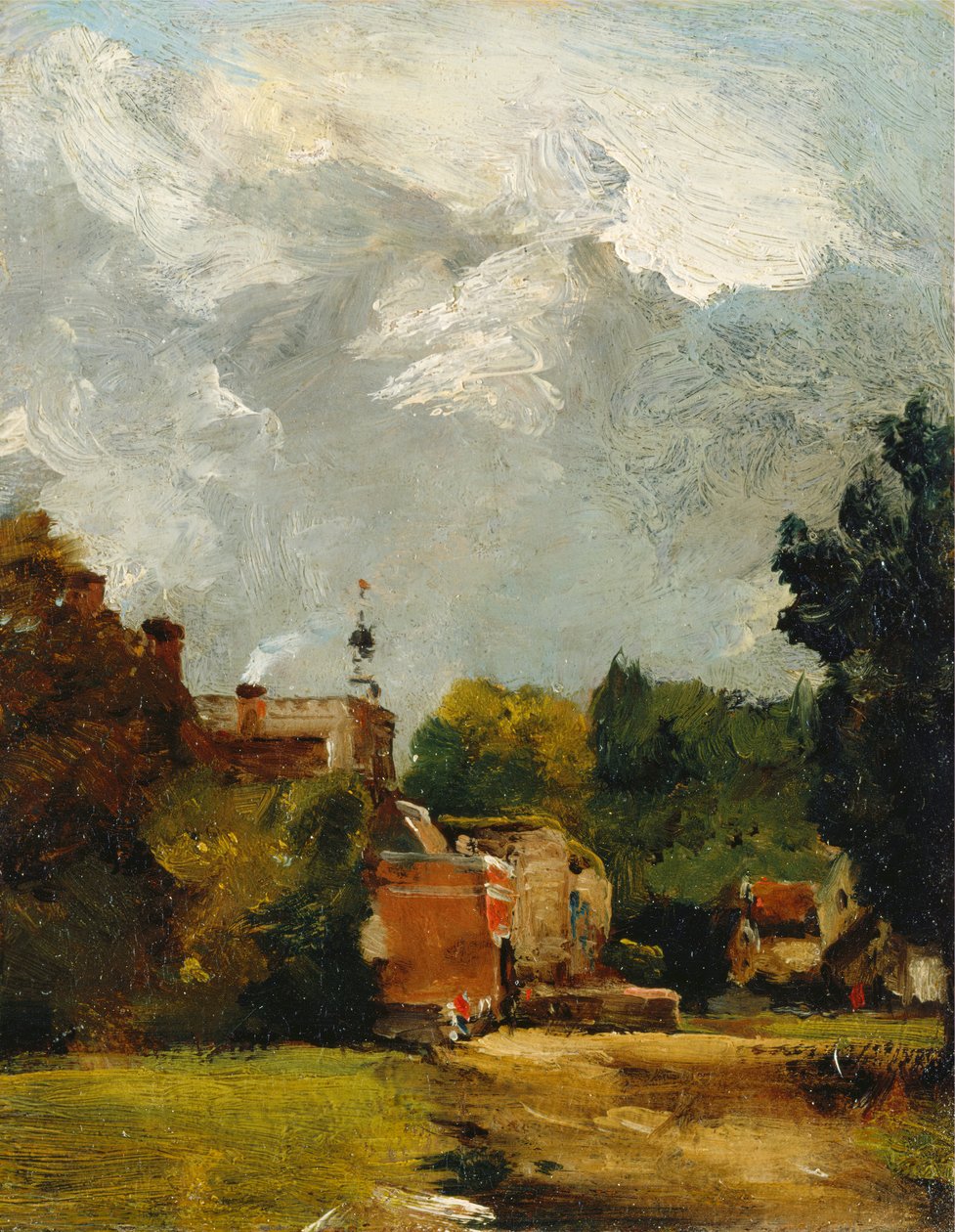 Igreja de East Bergholt, 1809. de John Constable