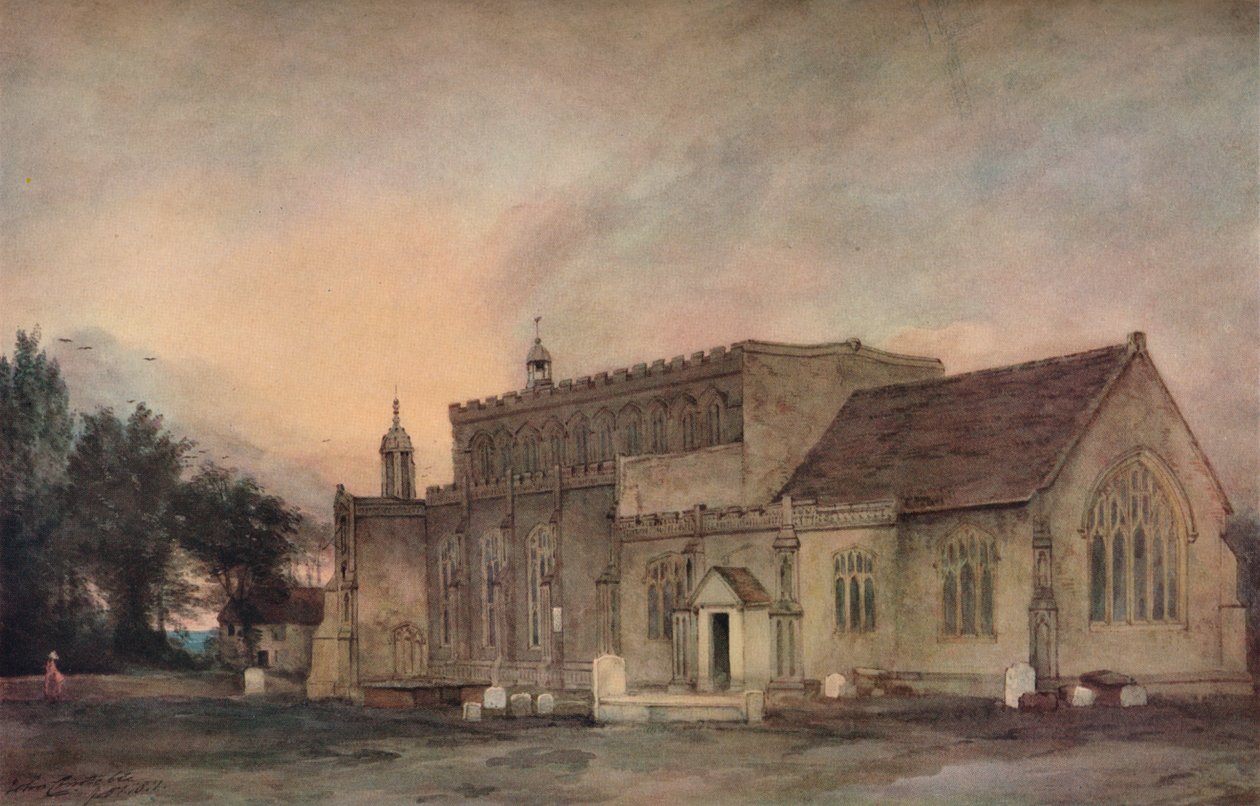 Igreja do leste Bergholt do sudeste, 1811 de John Constable