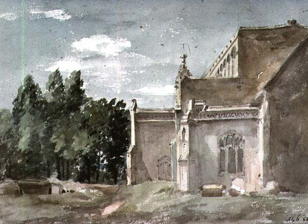Igreja de East Bergholt: vista do leste de John Constable