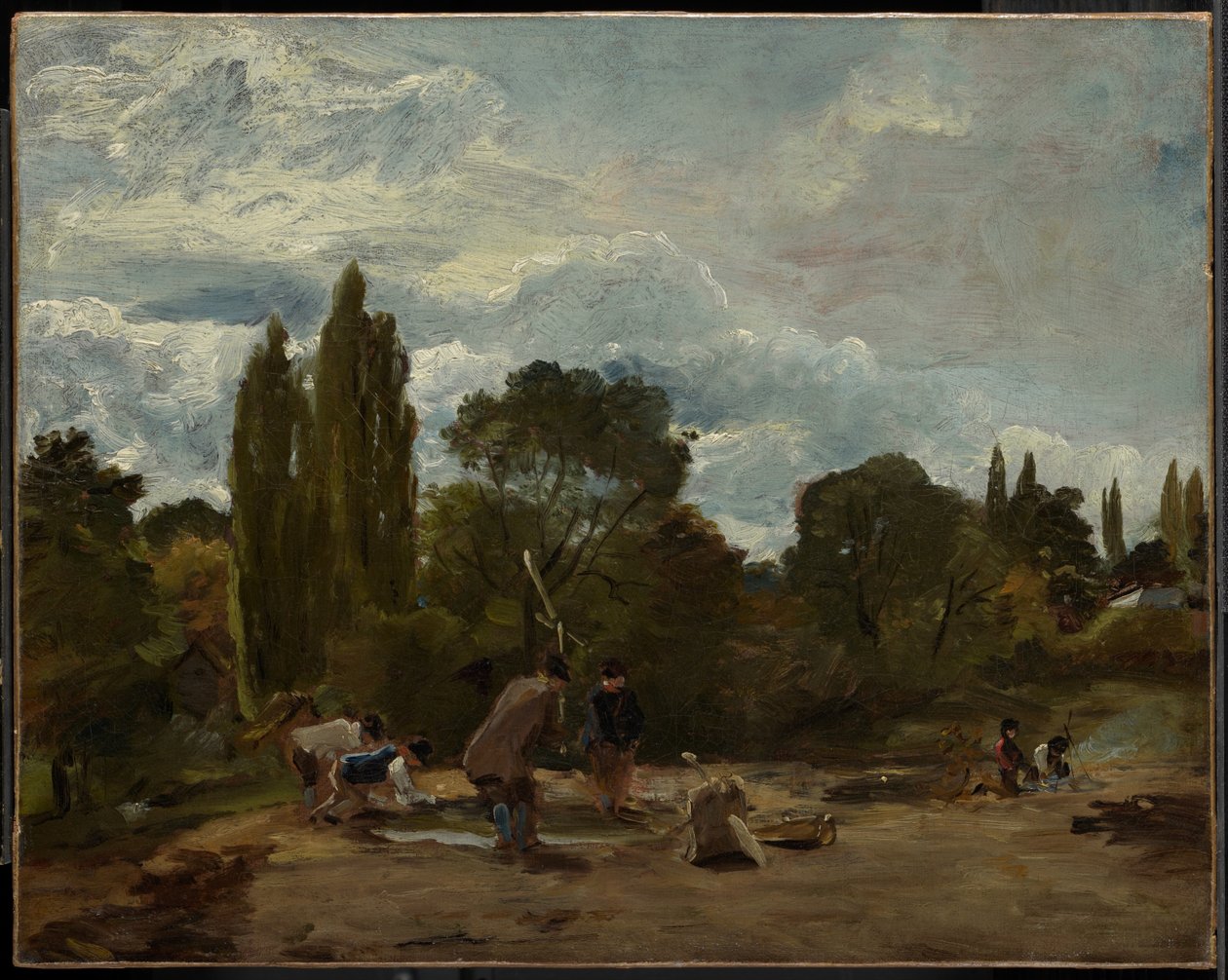 Malhar cabeças de nabo, East Bergholt de John Constable