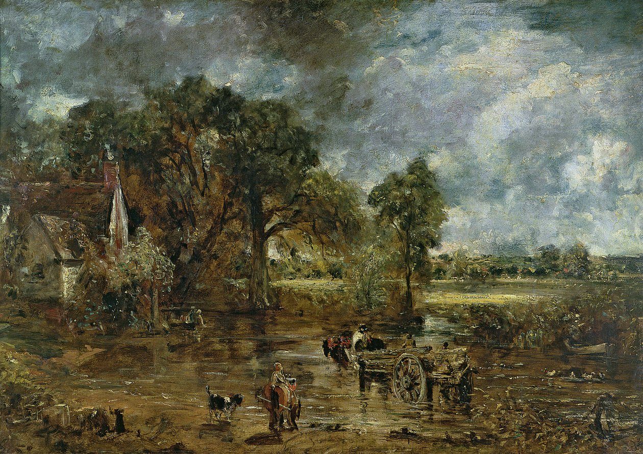 Estudo de escala completa para &39;The Hay Wain&39;, c.1821 de John Constable