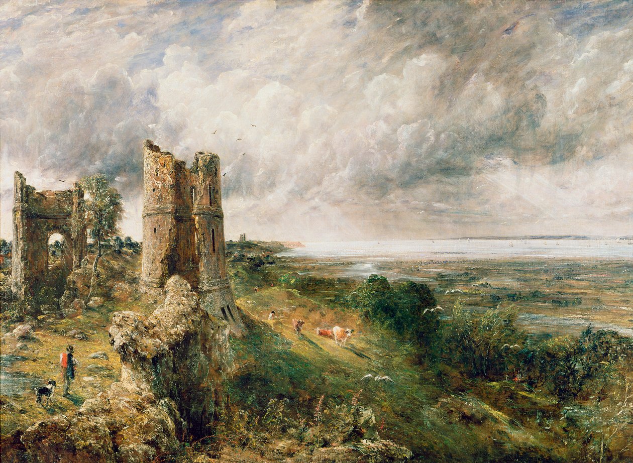 Castelo de Hadleigh, 1829 de John Constable