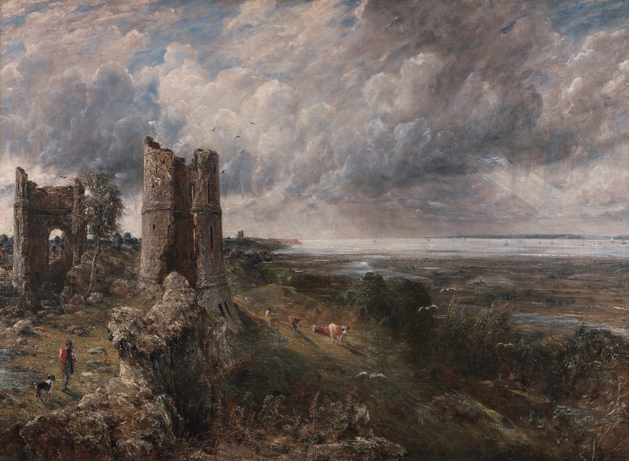 Castelo de Hadleigh, The Mouth of the Thames - Morning after a Stormy Night, 1829. de John Constable