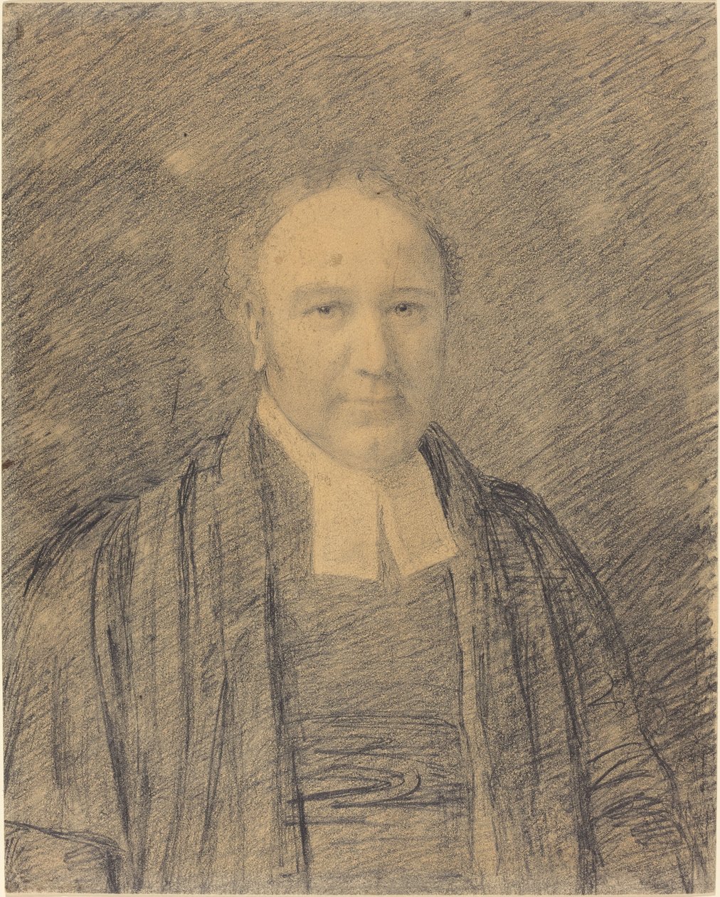 Retrato de meio comprimento de um clérigo de John Constable
