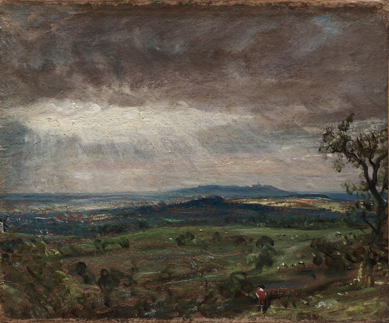 Hampstead Heath, olhando para Harrow, c.1821 de John Constable