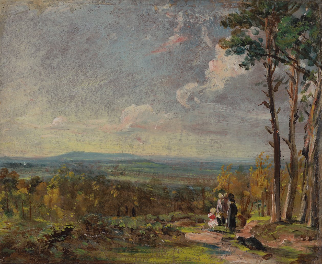 Hampstead Heath em direcção a Harrow de John Constable
