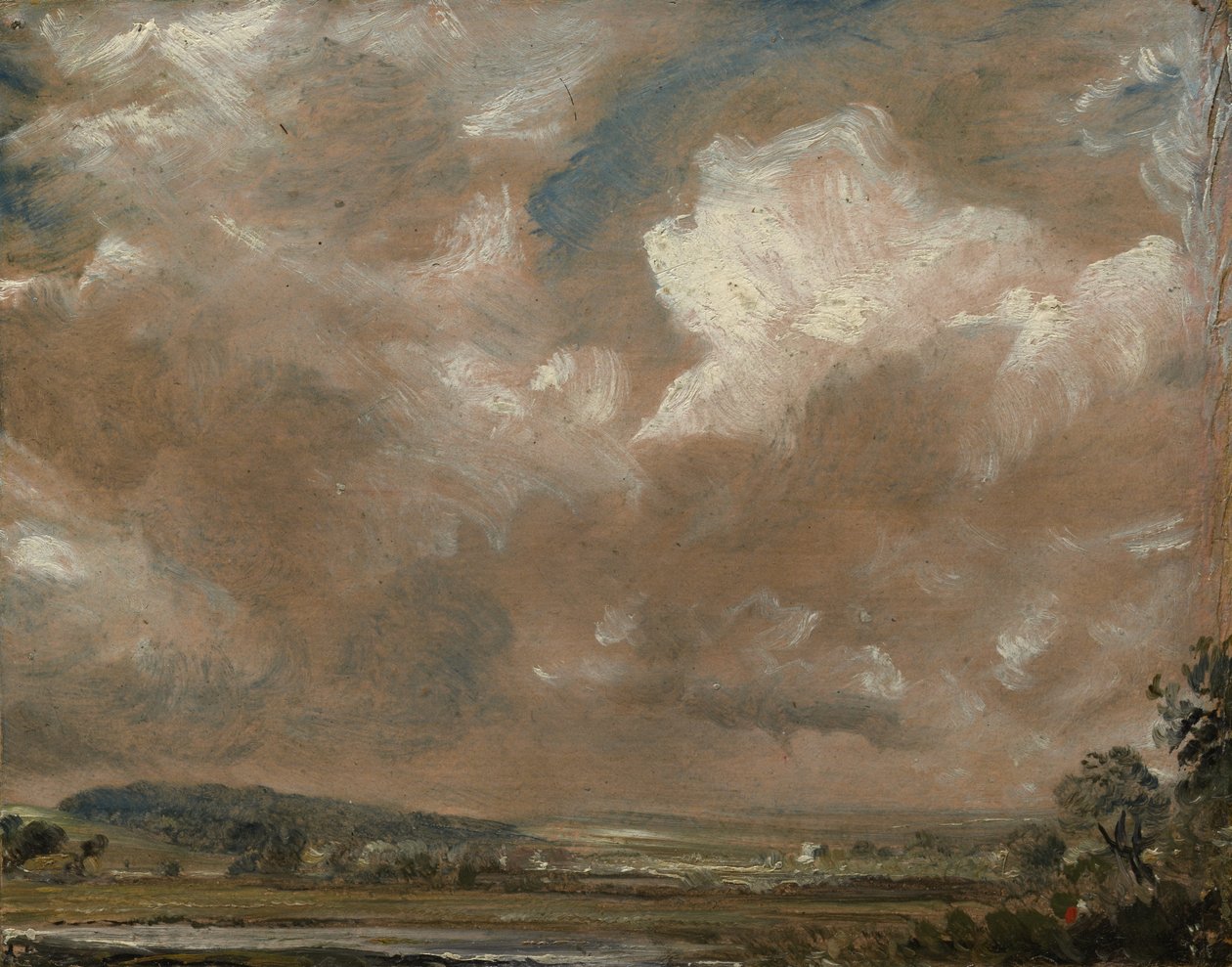 Harnham Ridge, Salisbury, c.1829 de John Constable