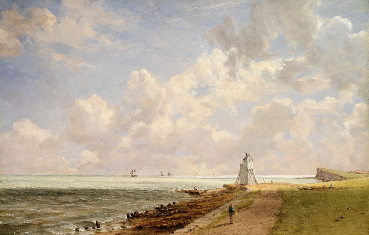 Farol de Harwich (óleo sobre tela) de John Constable