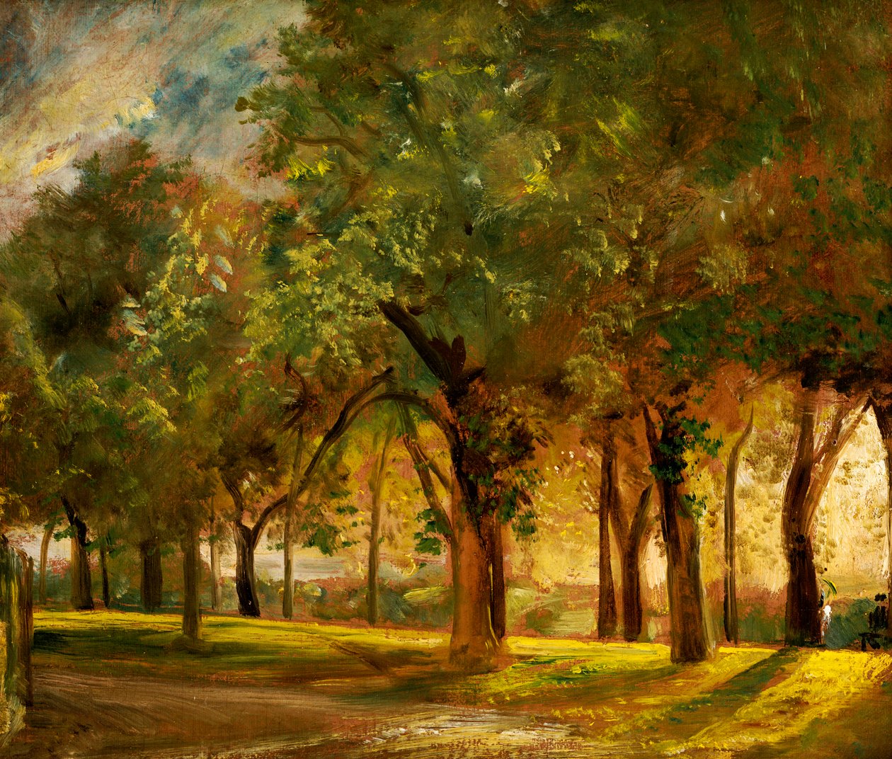 Caminhada do juiz, Hampstead, c.1820 de John Constable