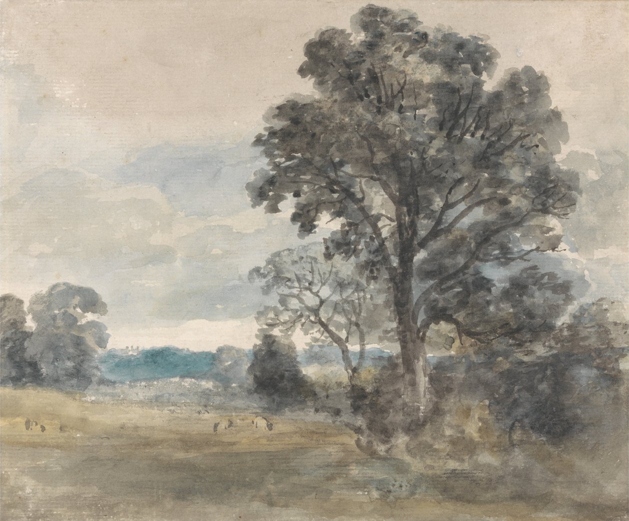 Paisagem em East Bergholt de John Constable