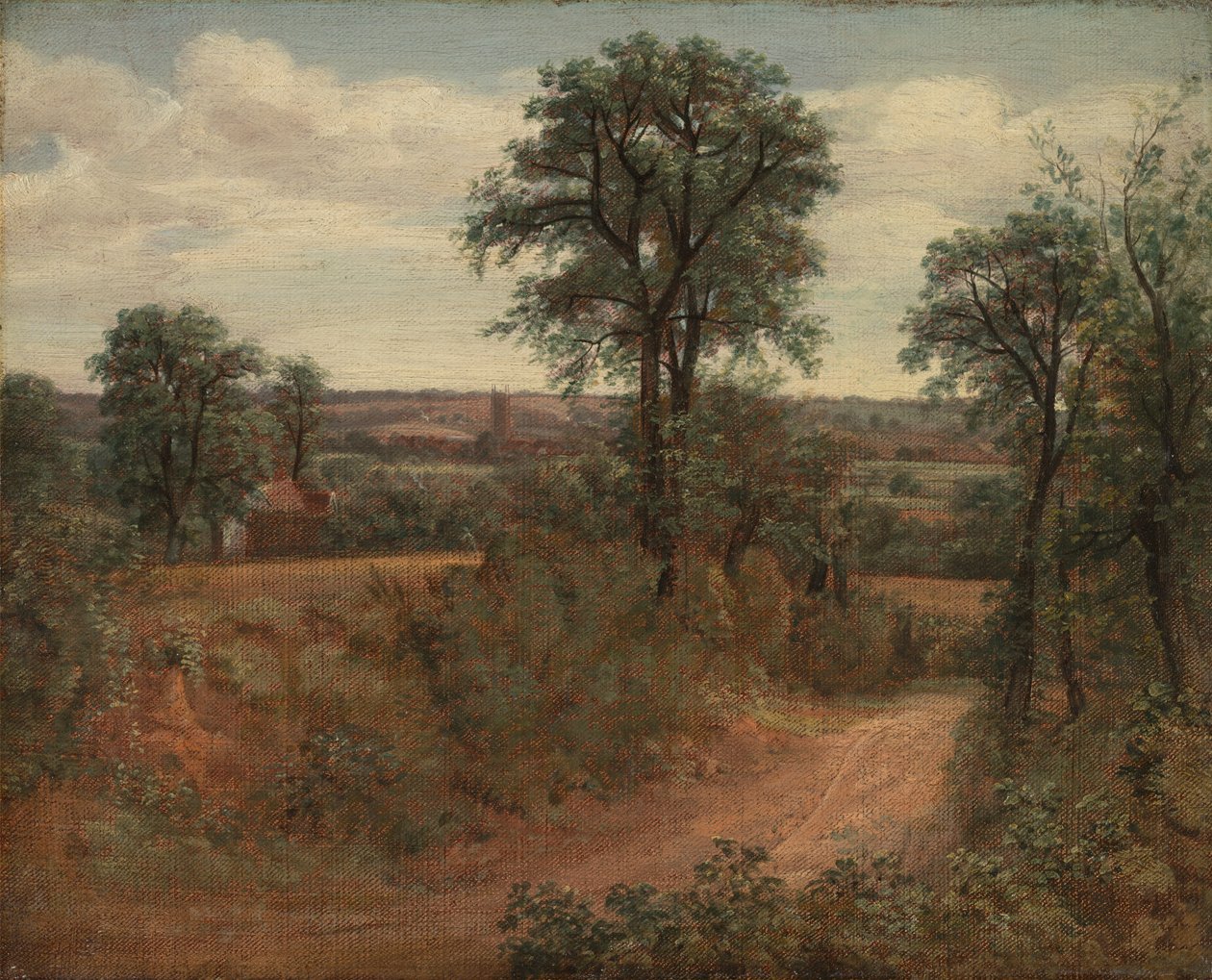 Pista perto de Dedham de John Constable