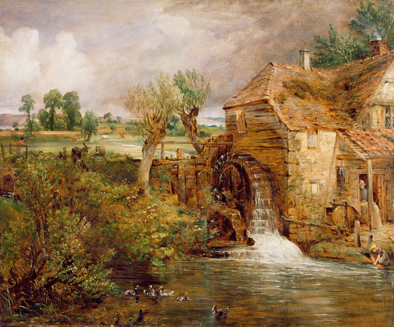 Moinho em Gillingham, Dorset de John Constable