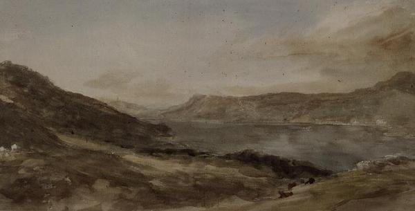 PD.77-1950 Windermere, c.1806 (aquarela) de John Constable