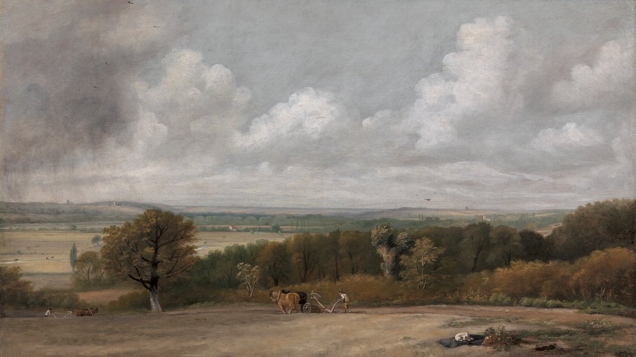 Cena de lavoura em Suffolk de John Constable