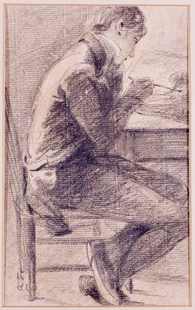 Retrato de um artista desenhando, 1801 de John Constable
