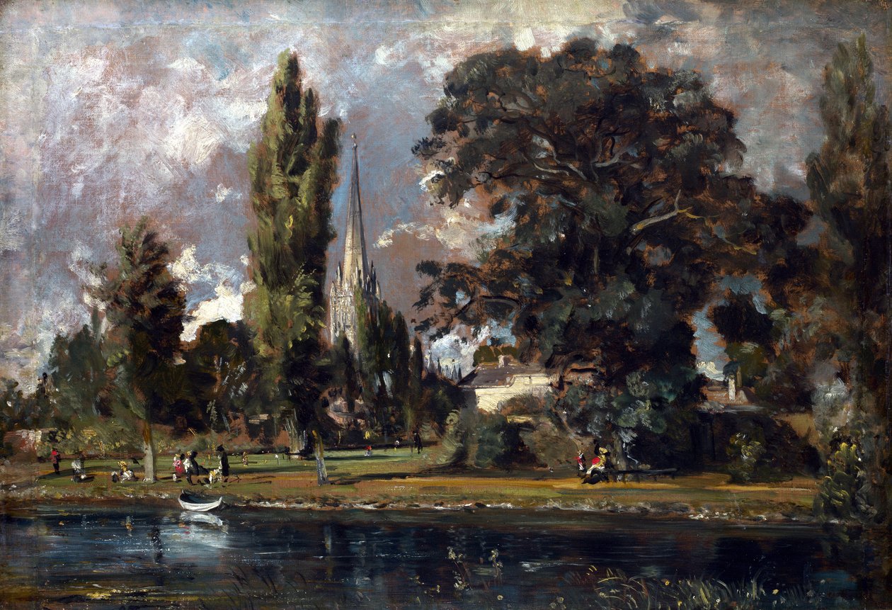 Catedral de Salisbury e Leadenhall do rio Avon, 1820 de John Constable