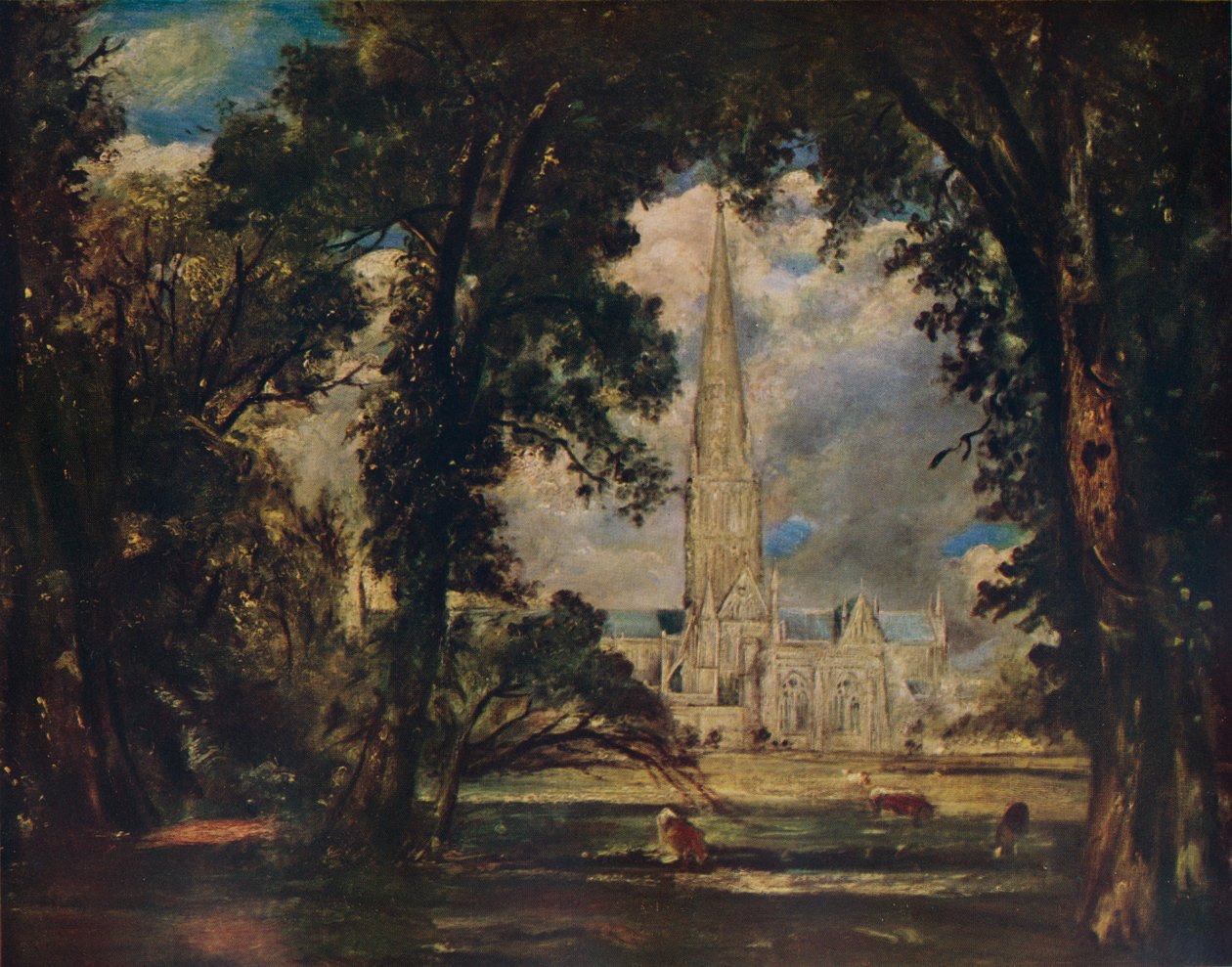 Catedral de Salisbury, c1823 de John Constable