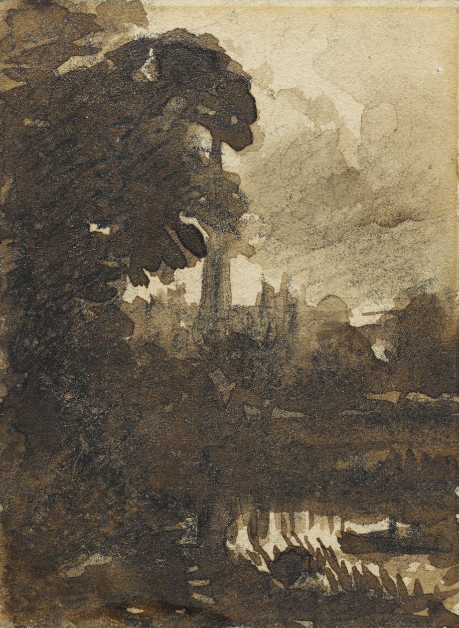 Catedral de Salisbury do noroeste, c.1830-39 de John Constable