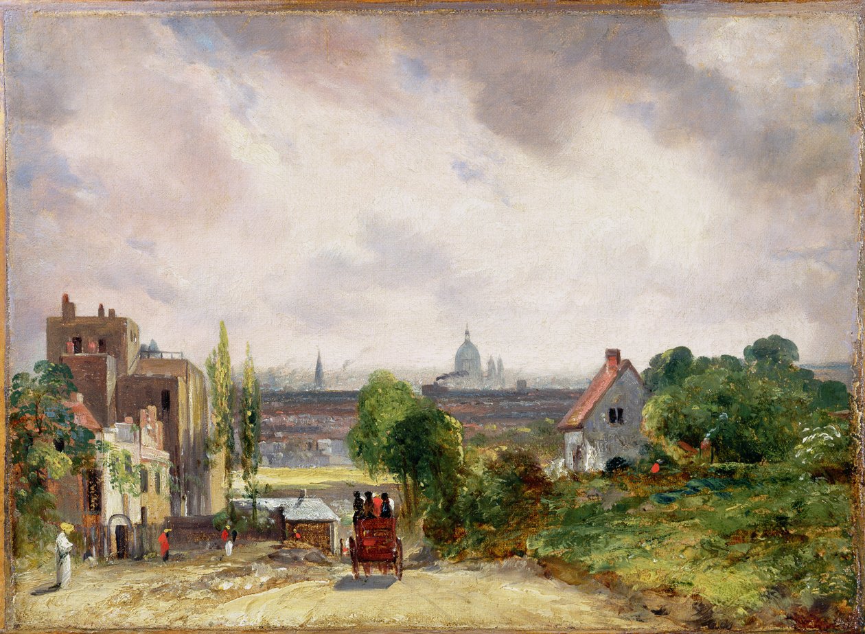 Chalé de Sir Richard Steele, Hampstead, cerca de 1832 de John Constable