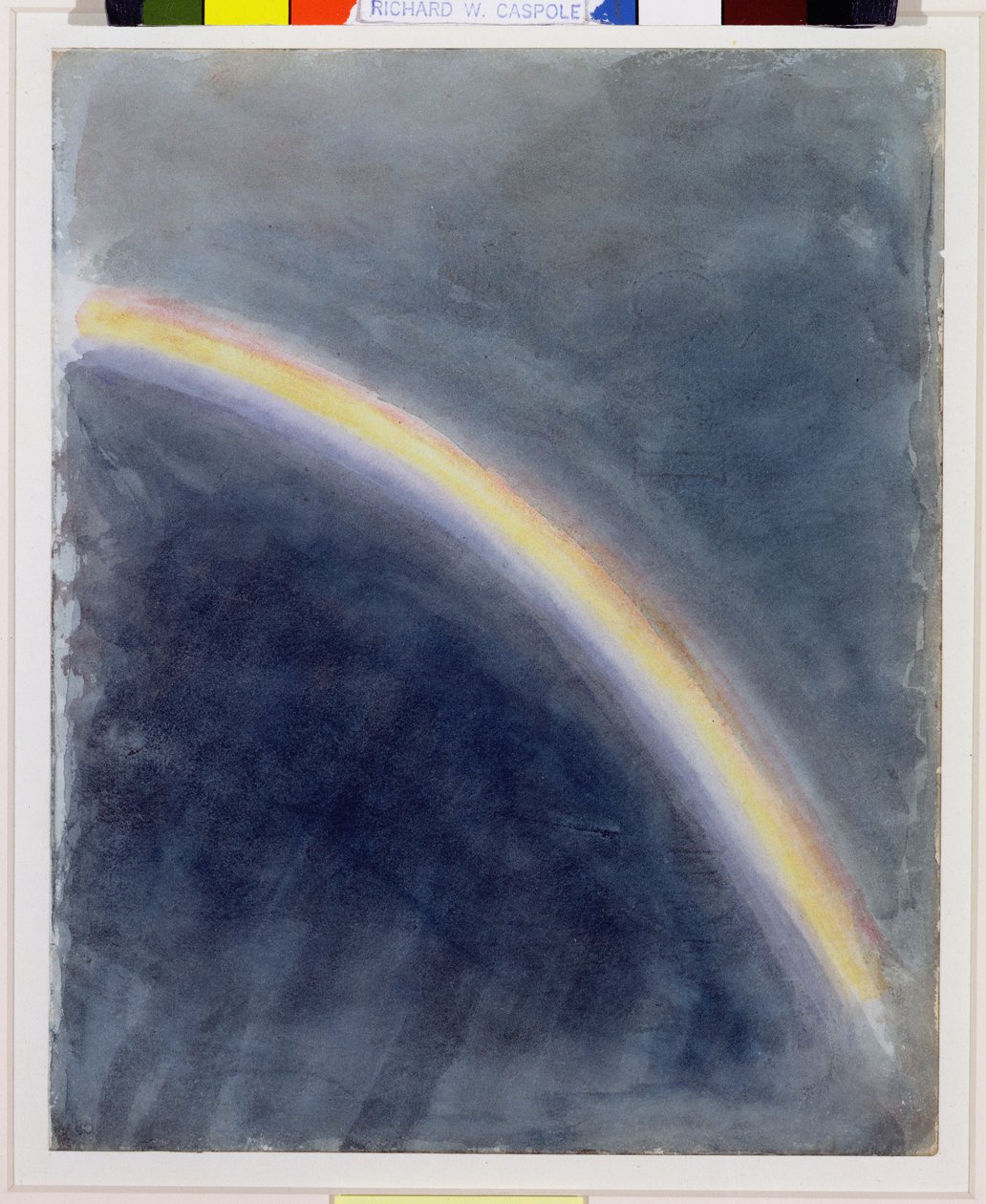 Estudo do céu com arco-íris, 1827 de John Constable
