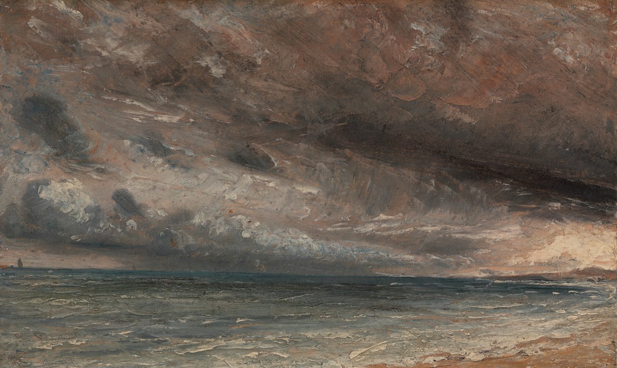 Mar Tempestuoso, Brighton, c. 1828. de John Constable