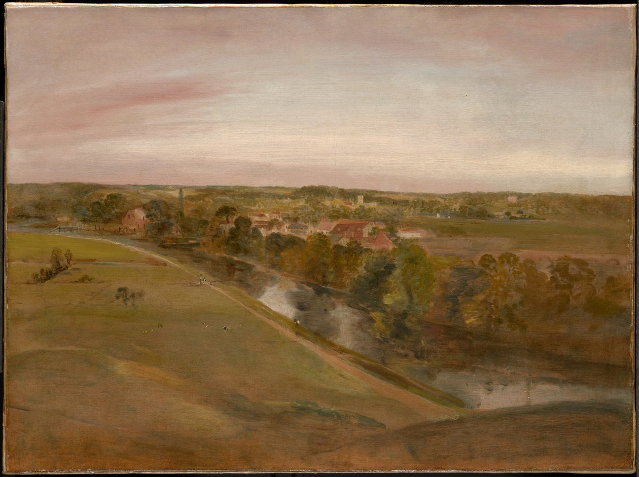 Stratford Saint Mary visto dos Coombs de John Constable