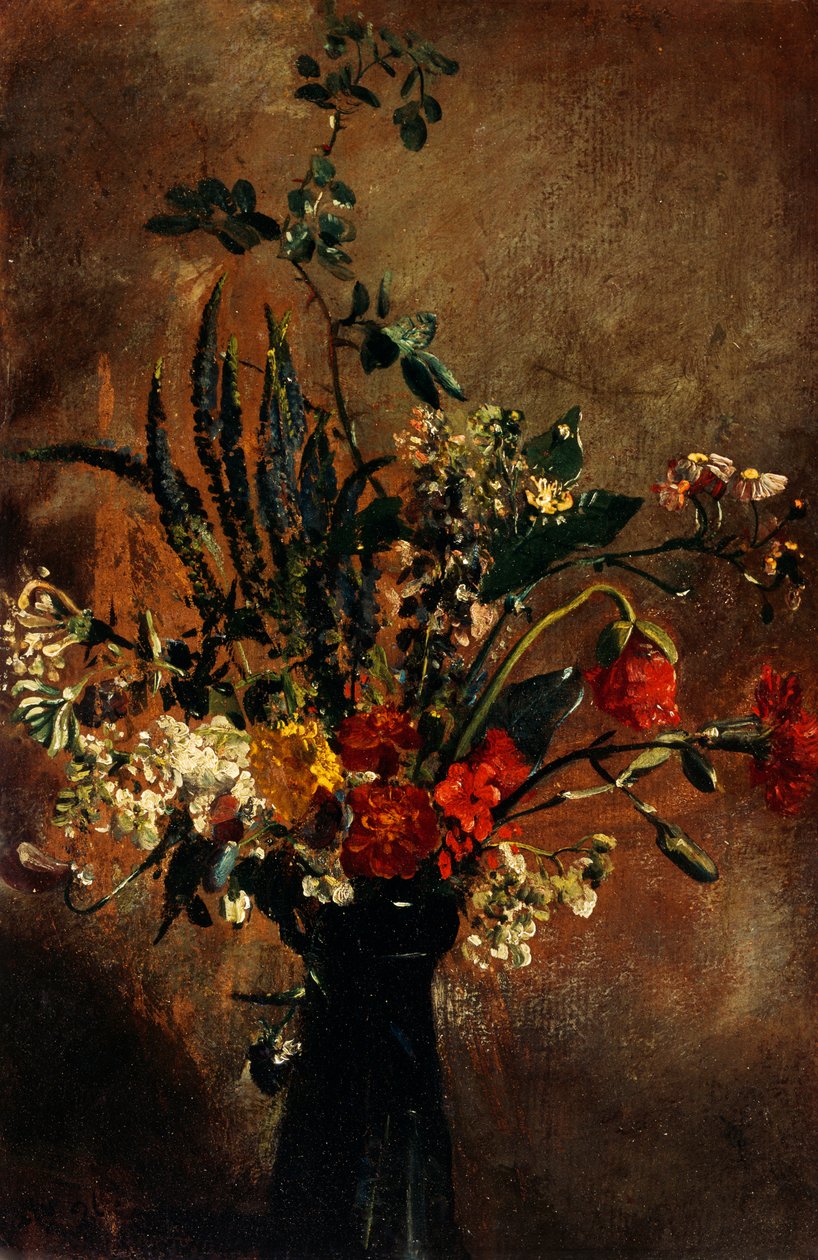 Estudo de flores em um copo de jacinto de John Constable