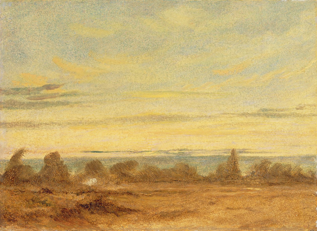 Verão - Paisagem Vespertina (óleo sobre tela) de John Constable