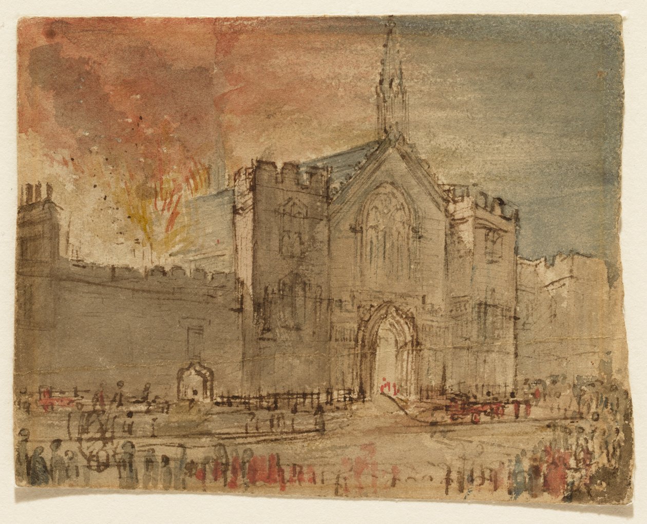 As Casas do Parlamento em chamas de John Constable