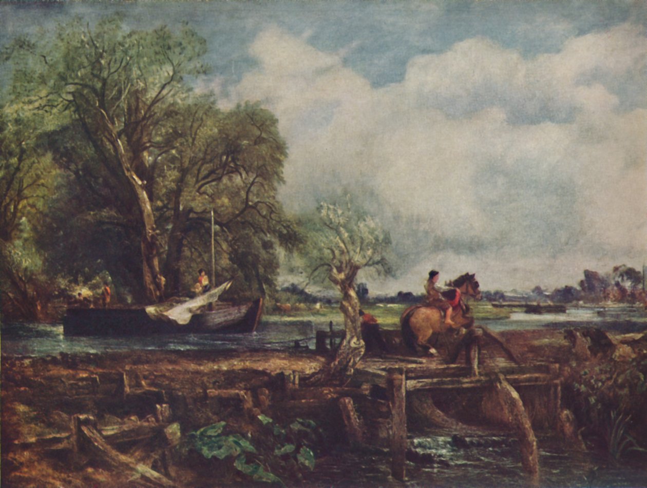O cavalo pulando, 1825, c1950. de John Constable